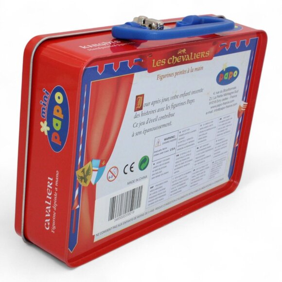 Mini Papo Les Chevaliers Knights Action Figures In Tin Carrying Case - Picture 3 of 6
